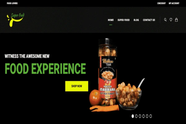 Super foodcart Website 