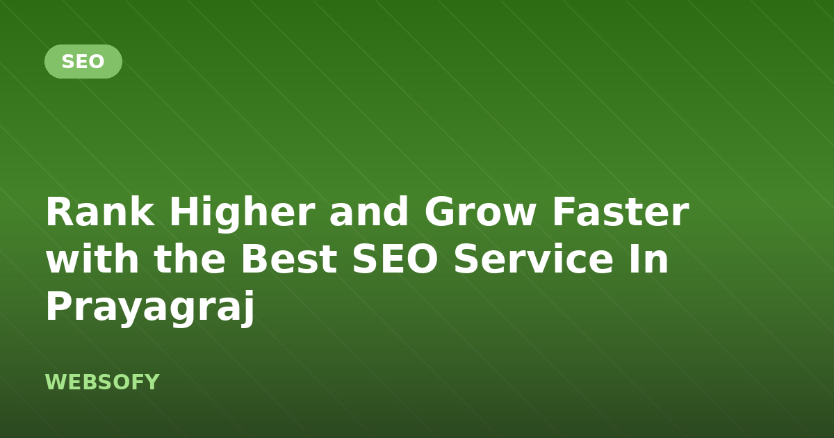 Rank Higher and Grow Faster with the Best SEO Service In Prayagraj