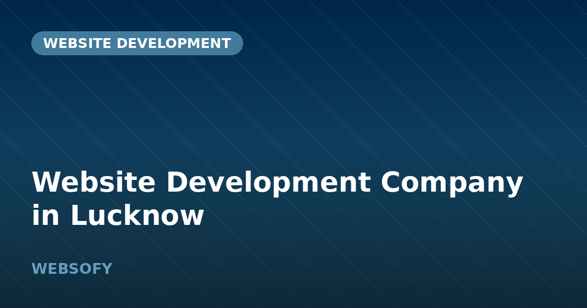 Website Development Company in Lucknow