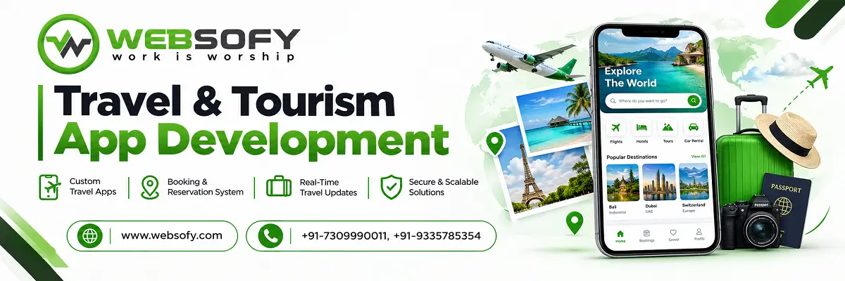 Travel and tourism app development - Websofy