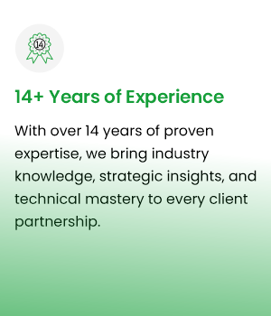 14+ Years of Experience