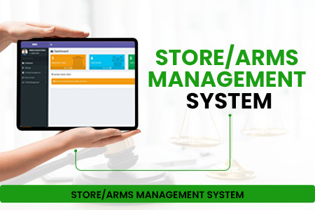 Store and Arms Management System by Websofy Software Pvt. Ltd. – digital inventory and weapon tracking solution for police and defense departments.