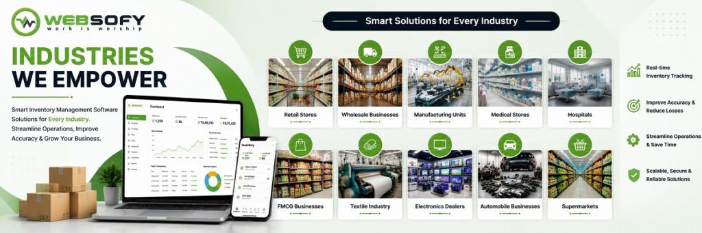 Industries We Empower - Websofy