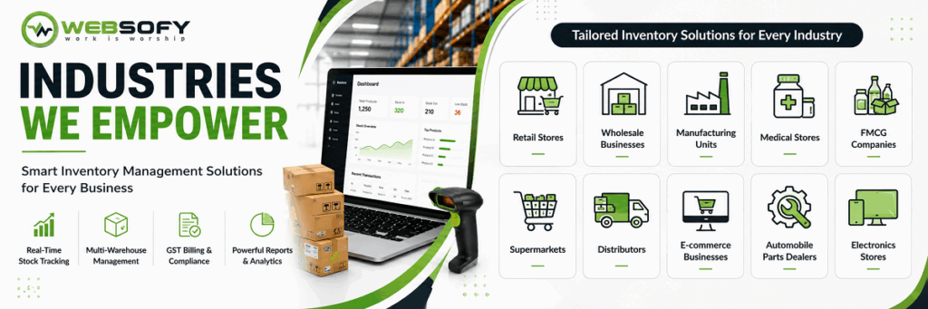 Inventory Management Software in Varanasi - Industries We Empower