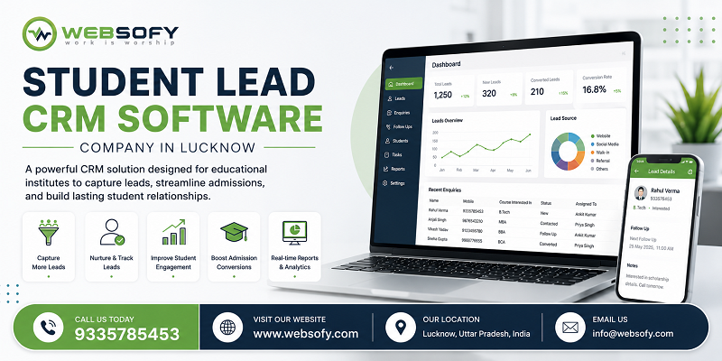 Student Lead CRM Software Company in Lucknow - Websofy