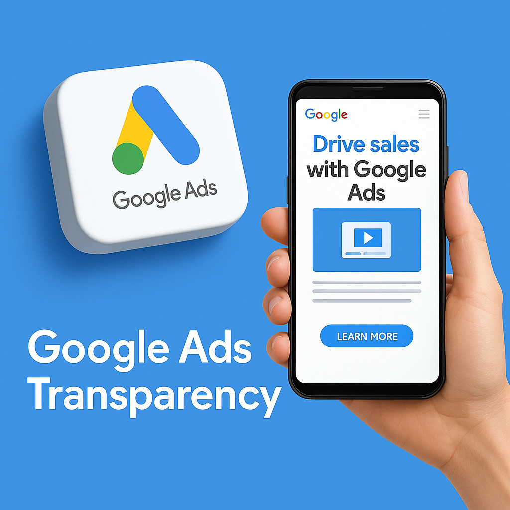 Google search results displaying an ad with the new Ads Funded By label for increased transparency